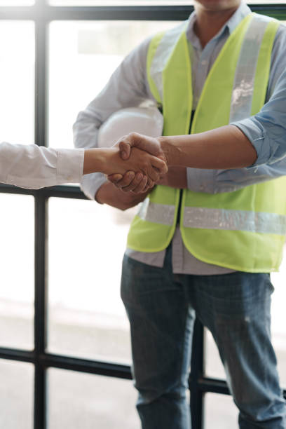 Architects and engineers work together and hand in hand to work towards the same goal and work together as a team for the success of the project.
