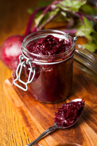 Beetroot and balsamic chuthey