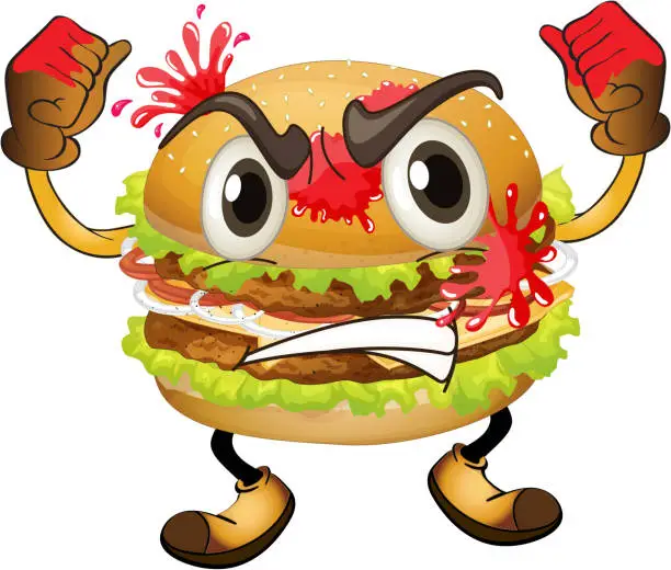 Vector illustration of burger