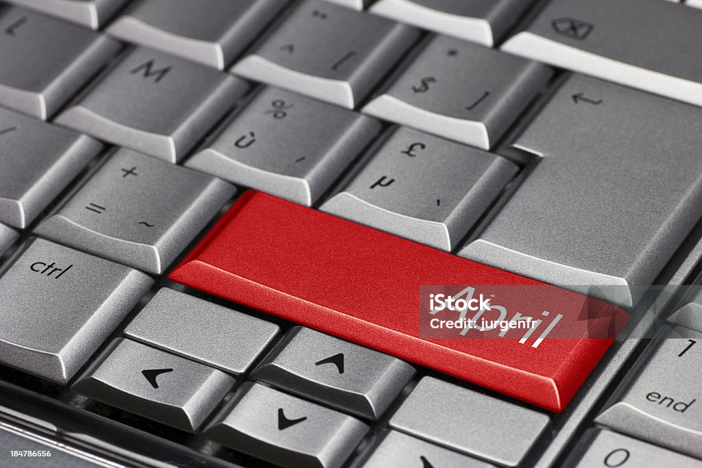 Компьютерная клавиша-апреля - Стоковые фото www роялти-фри