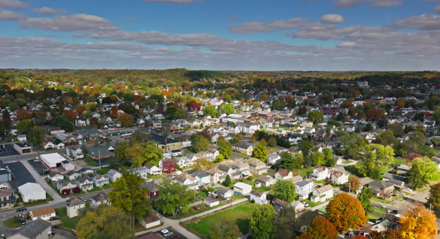 Drone Flight Over Residential Streets in Lancaster, Ohio