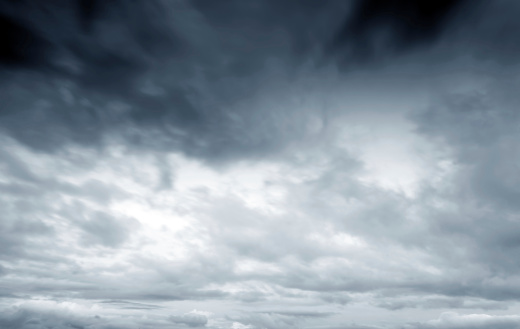 Background of dark clouds before a thunder-storm