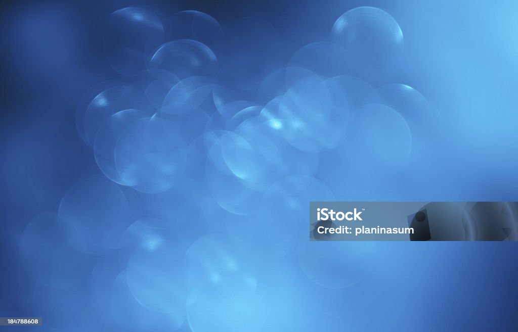 blue Lights on blue background.Underwater. Beauty In Nature Stock Photo