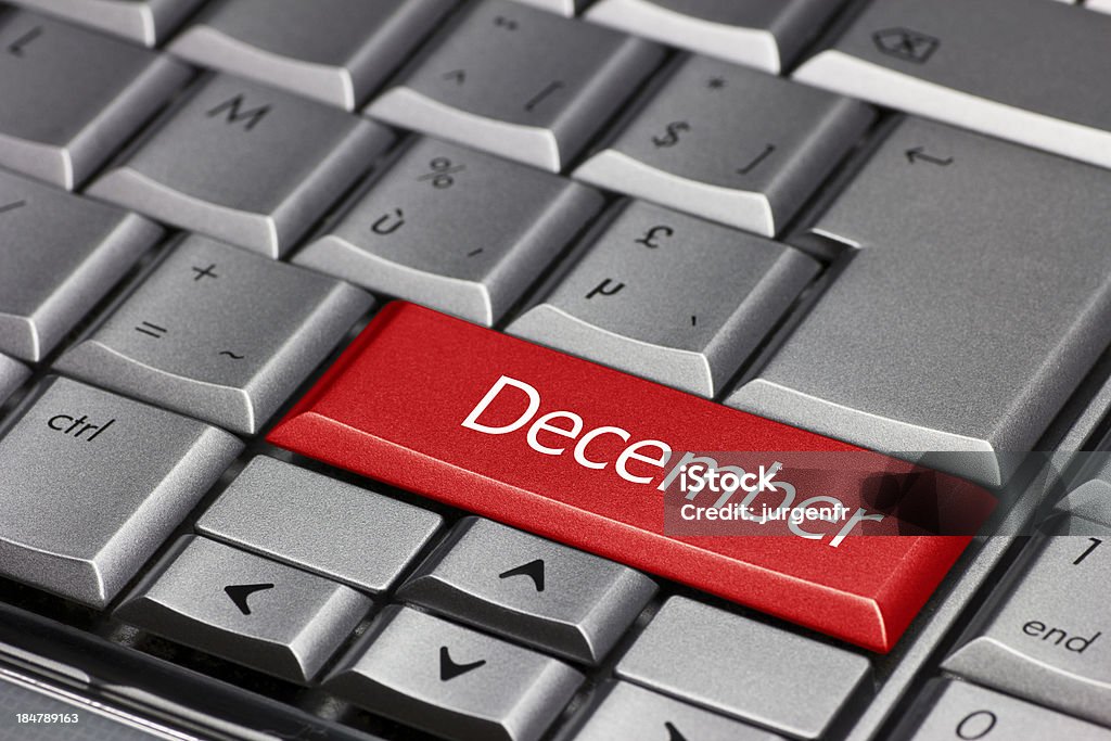 Computer key-Dezember - Lizenzfrei Bedienungsknopf Stock-Foto