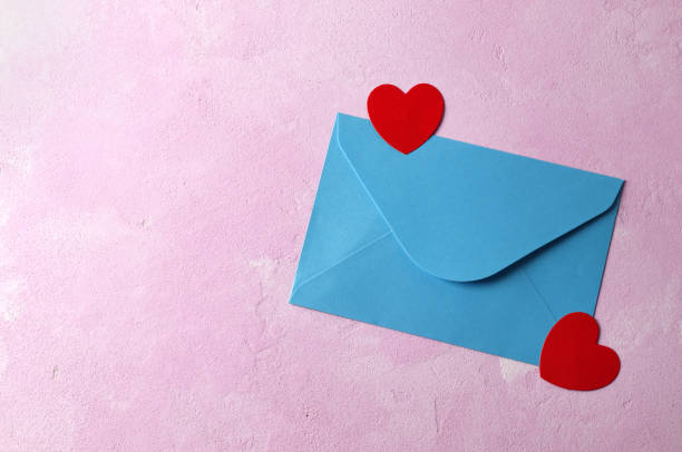 istock Envelope on a pink background. Love confession 1847924913