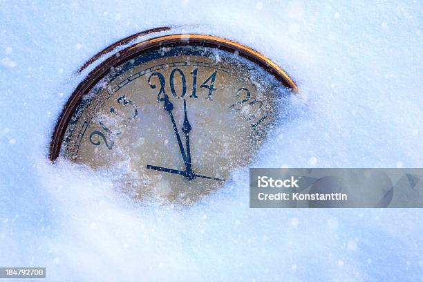 Art Christmas And New Years Eve Stock Photo - Download Image Now - 2014, Christmas, Clock