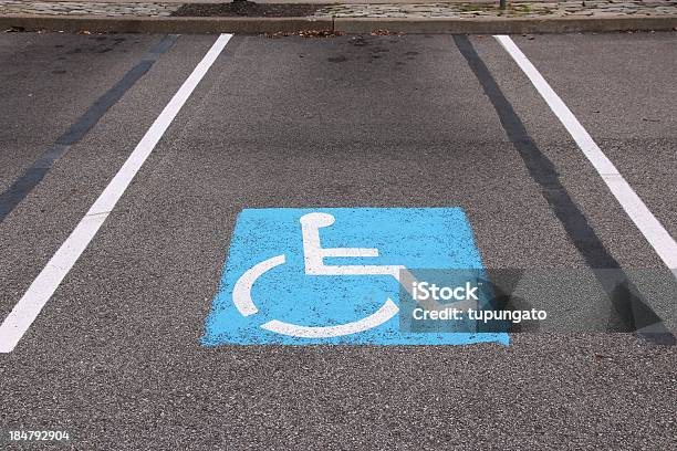 Handicapped Parking Stock Photo - Download Image Now - Accessibility Sign, Spotted, Accessibility for Persons with Disabilities