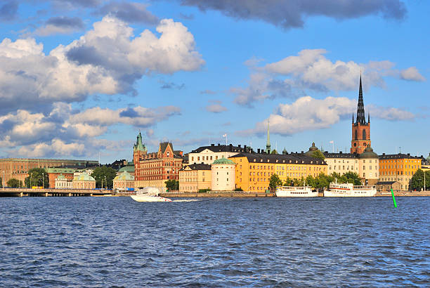 istock Stockholm. Island Riddarholmen  at sunset 184793505
