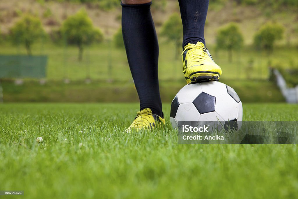 Soccer player with ball Activity Stock Photo
