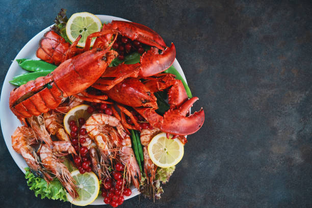 istock Cooked Lobster and Shrimps for Holidays 1847977305