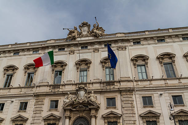istock Rome, the Consulta building in Quirinale square. 184799168