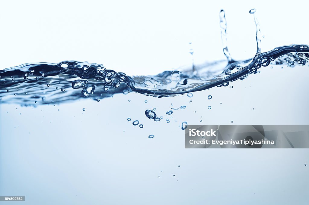 Respingos de água azul - Foto de stock de Abstrato royalty-free