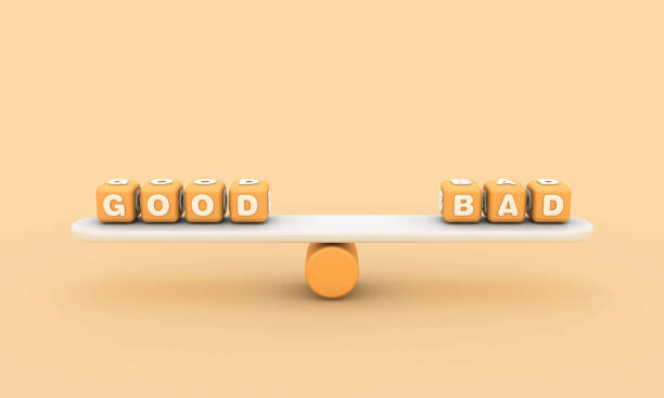 istock Seesaw with GOOD BAD Buzzword Cubes 1848045839