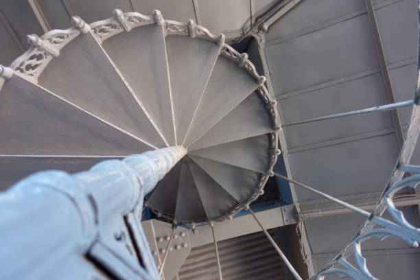 istock iron spiral staircase of the Santa Justa elevator 1848051163