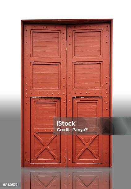 Wood Tür In Einem Tempel Stockfoto und mehr Bilder von Abschied - Abschied, Architektur, Balkengerüst