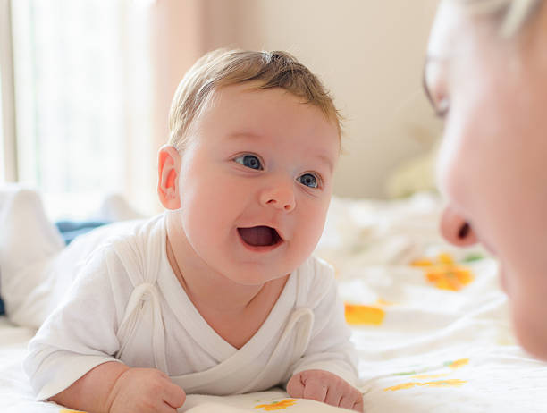 istock Smiling baby and mother 184805811