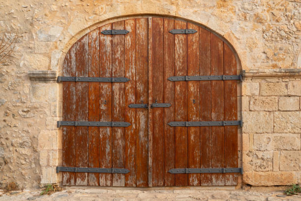 istock Wooden door. 1848059550