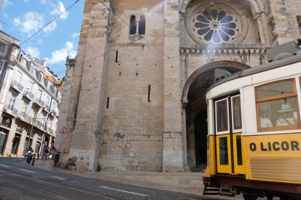 istock typical tramways circulating through the streets of Lisbon 1848077784