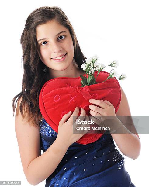 Teen Com Amoroso Almofada - Fotografias de stock e mais imagens de Adolescente - Adolescente, Almofada - Roupa de Cama, Azul