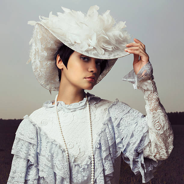 istock Woman in vintage cap 184809615