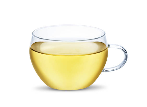 istock Glass cup of herbal tea isolated on white background. 1848102082