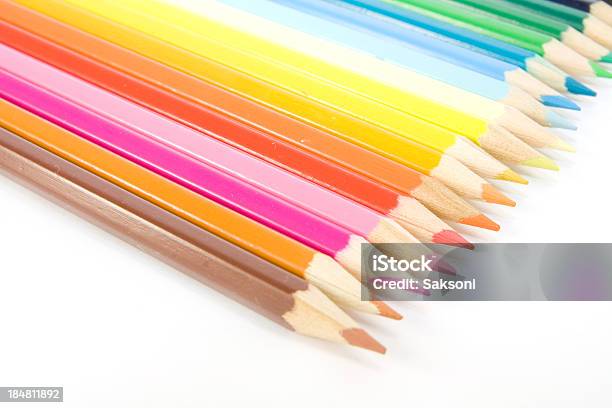 Bleistifte Stockfoto und mehr Bilder von Bildkomposition und Technik - Bildkomposition und Technik, Blau, Bleistift