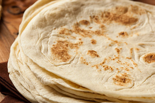 istock Stack of Homemade Flour Tortillas 184812473