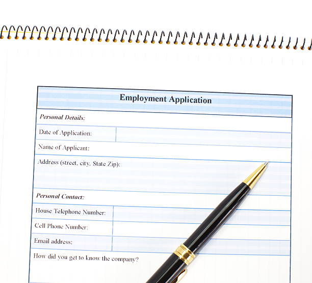 istock Directly above photograph of a job application 184812689