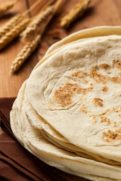 istock Stack of Homemade Flour Tortillas 184812755
