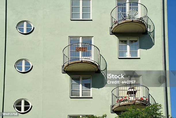 Windows And Balconies Stock Photo - Download Image Now - Apartment, Architectural Feature, Architecture