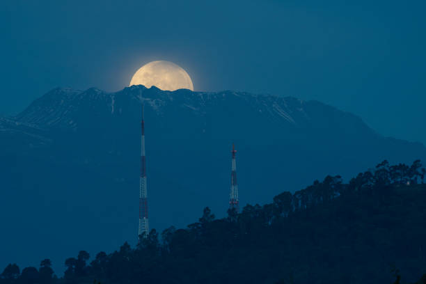 istock Moonset in a snowy mountain in Mexico. 1848159690