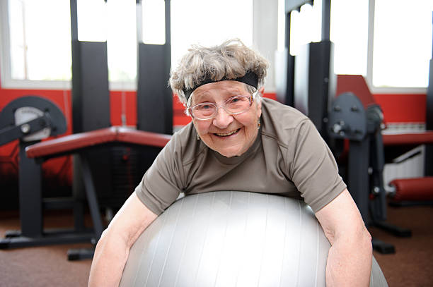 Femme âgée Active de l'exercice - Photo