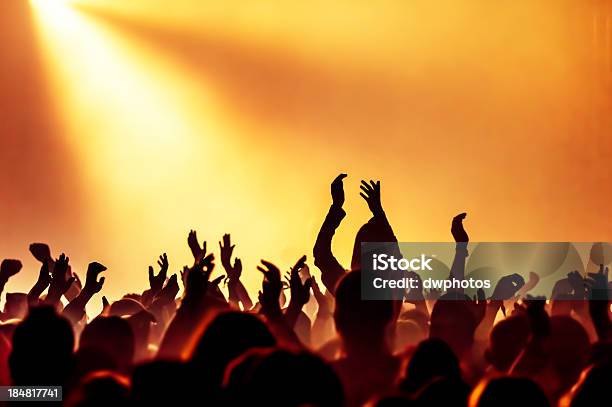 Concert Crowd Stock Photo - Download Image Now - Applauding, Arts Culture and Entertainment, Atmosphere