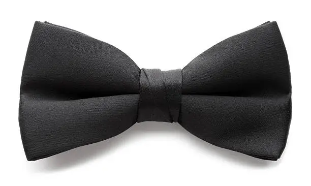 Black Bowtie isolated on a white background