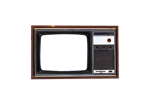 istock Vintage Television set isolated on white background 184821169