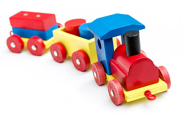 istock Wooden railroad for kids. 184821224