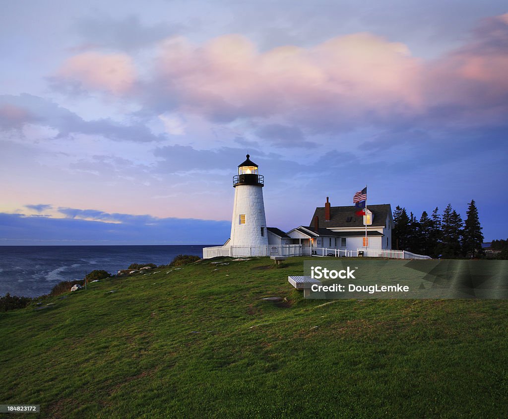 Leuchtturm Pemaquid Point Lighthouse - Lizenzfrei Atlantik Stock-Foto