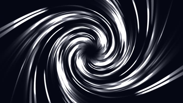 3D animation of a flight through a light space tunnel
