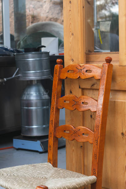 istock a chair that has been made by someone sitting on it 1848288620