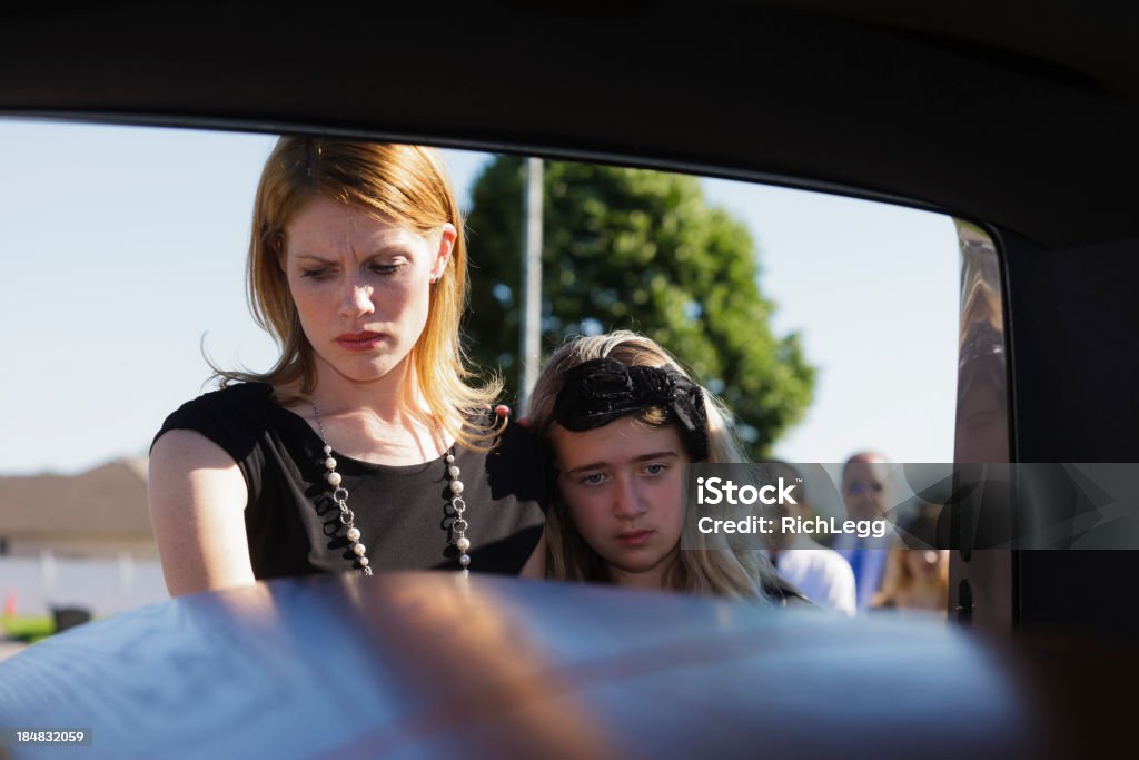 Grieving Witwe - Lizenzfrei Begräbnis Stock-Foto