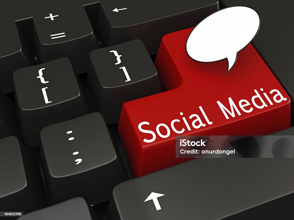 Social Media Close-up Stock Photo