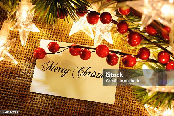 Cartão De Natal - Fotografias de stock e mais imagens de Formato de Estrela - Formato de Estrela, Natal, Azevinho