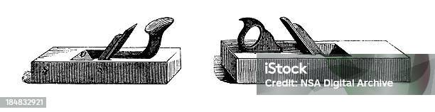 Jack And Fore Plane Antique Carpentry Illustrations Stock Illustration - Download Image Now