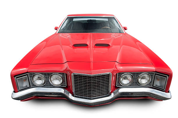 istock Big Red Car from the 70's 184832959