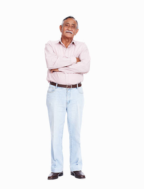 Asian senior man smiling