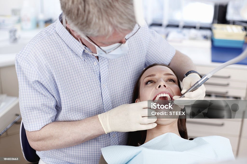 Dentista e paciente - Royalty-free 20-29 Anos Foto de stock