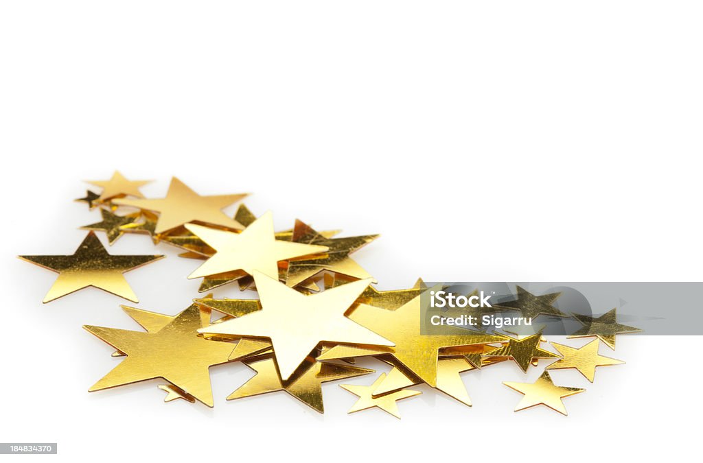 Confetes de estrelas - Foto de stock de Estrela - Espaço royalty-free