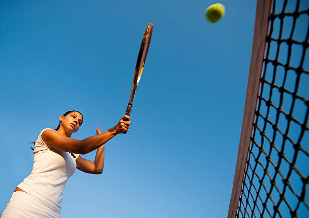 istock Beautiful young woman at volley 184834494