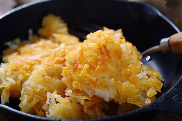 Hash Brown in a Cast Iron Pan
