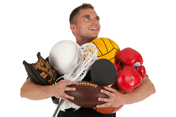 istock Man carrying sports equipments 184835106